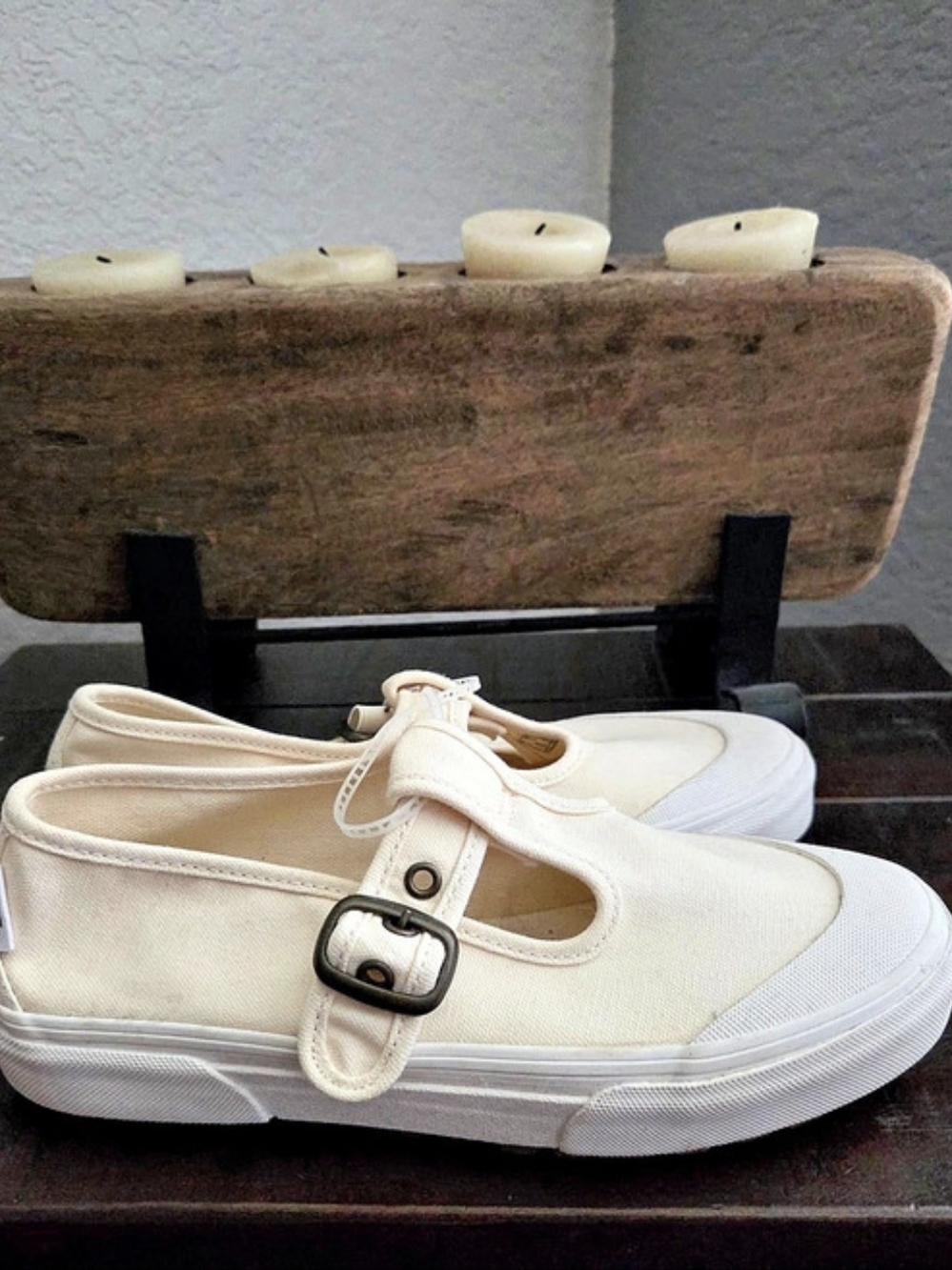 🔥Vans Mary Jane White Sneakers